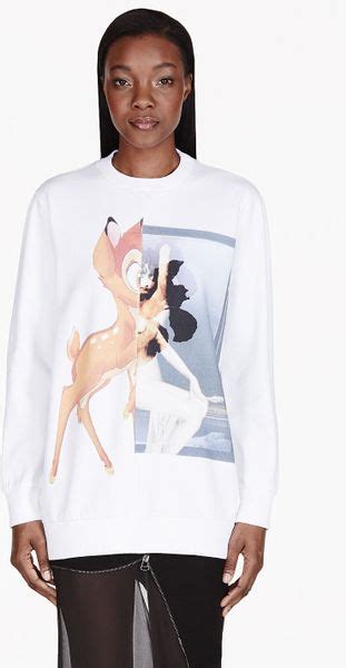 givenchy white bambi sweater